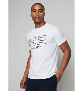 Hackett London Majica z logotipom bela