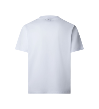 Hackett London T-shirt Hs Micro biały