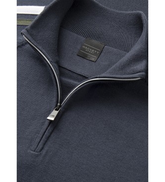 Hackett London Majica Hs Racing Knit Hzip navy