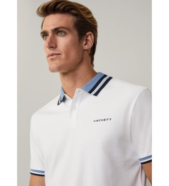 Hackett London Polo Hs Resort Witte kraag