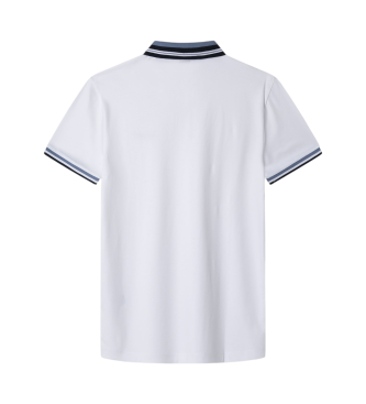 Hackett London Polo Hs Resort Col blanc