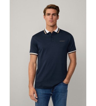 Hackett London Polo Hs Resort Collar marino