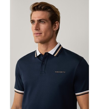 Hackett London Polo Hs Resort Collar navy