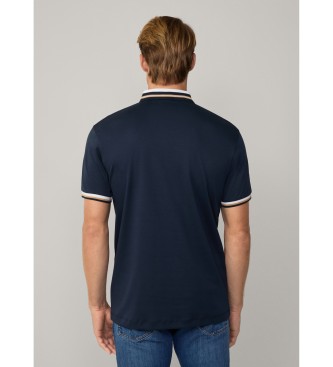 Hackett London Polo Hs Resort Kraag marine