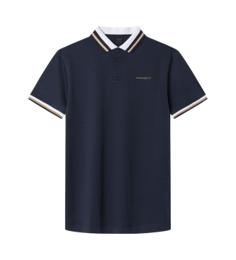 Hackett London Polo Hs Resort ovratnik mornarsko modra