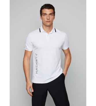 Hackett London Hs Tech Placket wit poloshirt