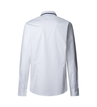 Hackett London Tailored fit-skjorta Sport vit