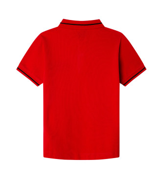 Hackett London Plo desportivo de corte clssico vermelho