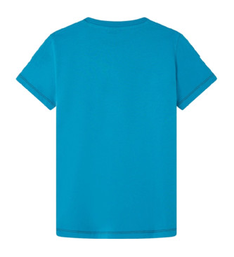 Hackett London T-shirt Hs Tour azul-marinho