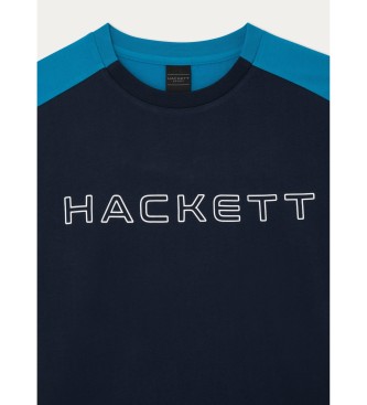Hackett London Granatowa koszulka Hs Tour