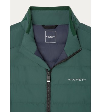 Hackett London Waistcoat Hs Vortex Gilet green