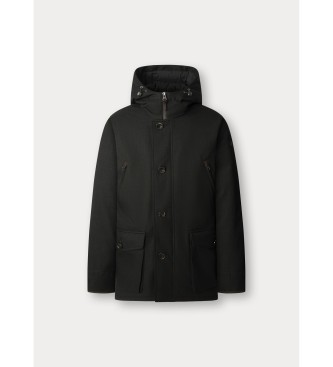 Hackett London Hybrid Parka mrkgrn