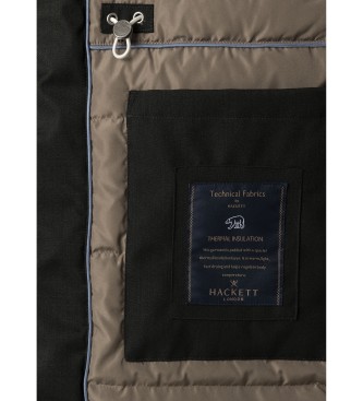 Hackett London Hybrid Parka mrkgrn