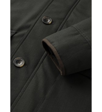 Hackett London Hybrid Parka mrkgrn