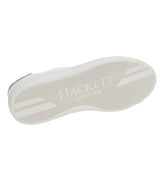 Hackett London Icon Basket sapatos de couro branco