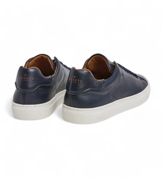 Hackett London Sneaker Icon Minimal in pelle blu navy