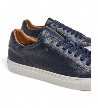 Hackett London Sneaker Icon Minimal in pelle blu navy