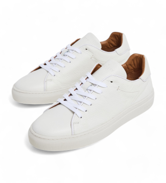 Hackett London Sneaker Icon Minimal in pelle bianca