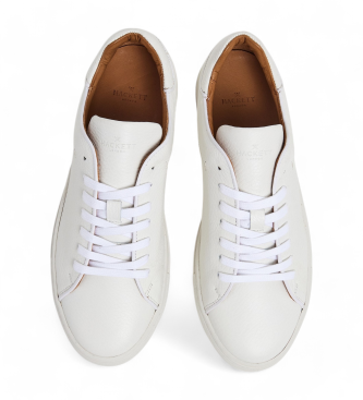 Hackett London Sneaker Icon Minimal in pelle bianca