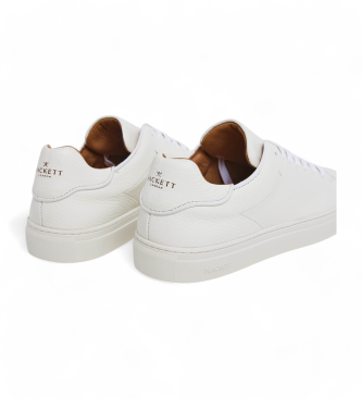 Hackett London Sneaker Icon Minimal in pelle bianca