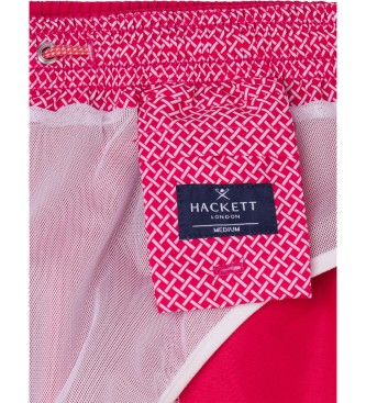 Hackett London Kostium kąpielowy Icon Solid czerwony