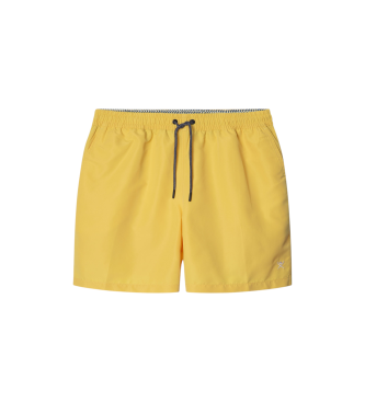 Hackett London Maillot de bain jaune uni Icon