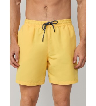 Hackett London Maillot de bain jaune uni Icon