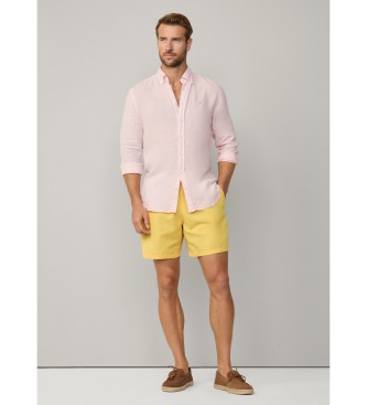 Hackett London Maillot de bain jaune uni Icon