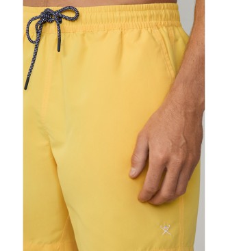 Hackett London Maillot de bain jaune uni Icon