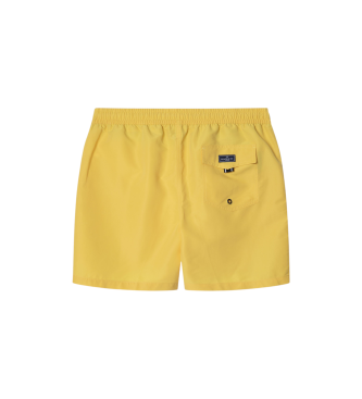 Hackett London Maillot de bain jaune uni Icon