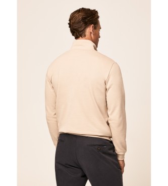 Hackett London Pullover Jacq Trim Hz beige 