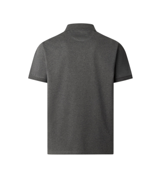 Hackett London Polo Jacquard Kragen grau