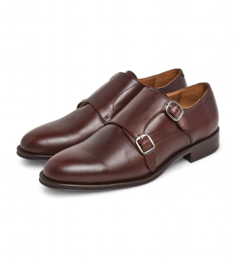 Hackett London Jason Monk chaussures en cuir marron