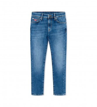 Hackett London Jeans blu vintage sottili