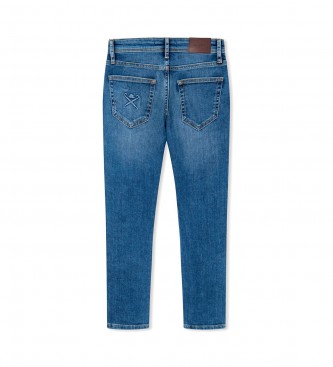 Hackett London Jeans blu vintage sottili