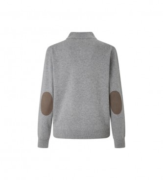 Hackett London Lammeuld Fzip jumper gr
