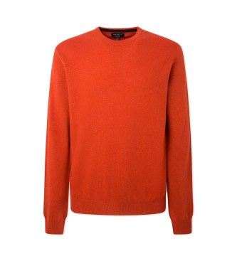 Hackett London Merino Cash Pullover orange