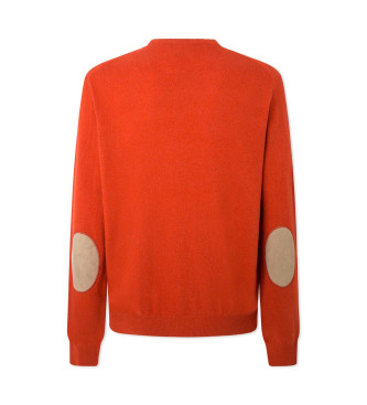 Hackett London Merino Cash Pullover orange