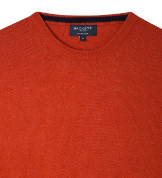 Hackett London Merino Cash Pullover orange