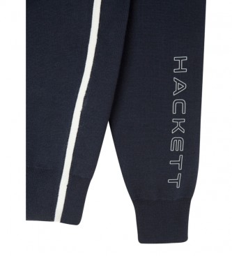 Hackett London Pullover Zip Neck navy