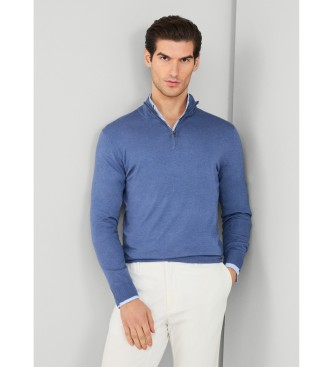 Hackett London Merino pulover modre barve