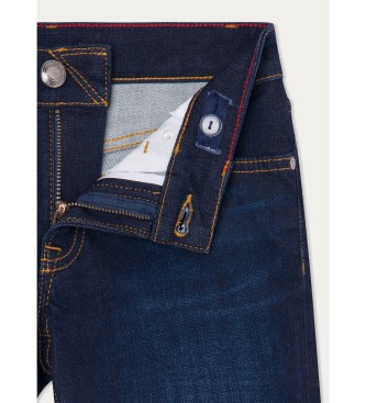 Hackett London Pantaloncini di jeans in maglia blu