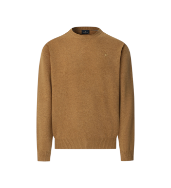 Hackett London Trui van lamswol beige
