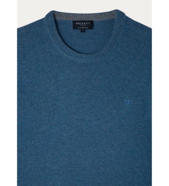 Hackett London Lambswool Crew jumper blue