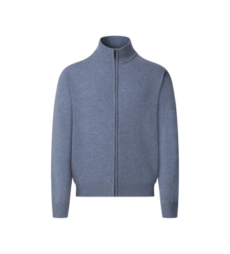 Hackett London Casaco Fzip de l de borrego azul