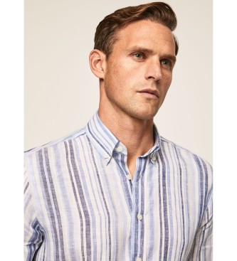 Hackett London Camisa de Listra Azul