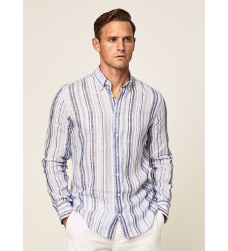 Hackett London Camisa de Listra Azul