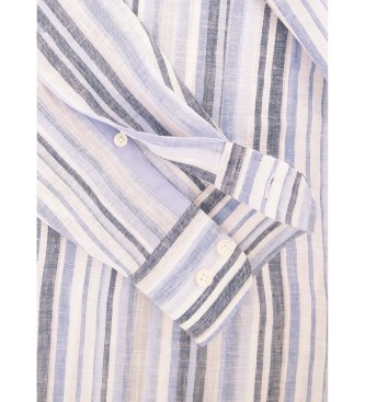 Hackett London Camisa de Listra Azul