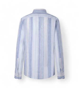 Hackett London Camisa Stripe azul