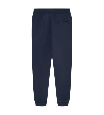 Hackett London Pantaloni jogger con logo blu scuro